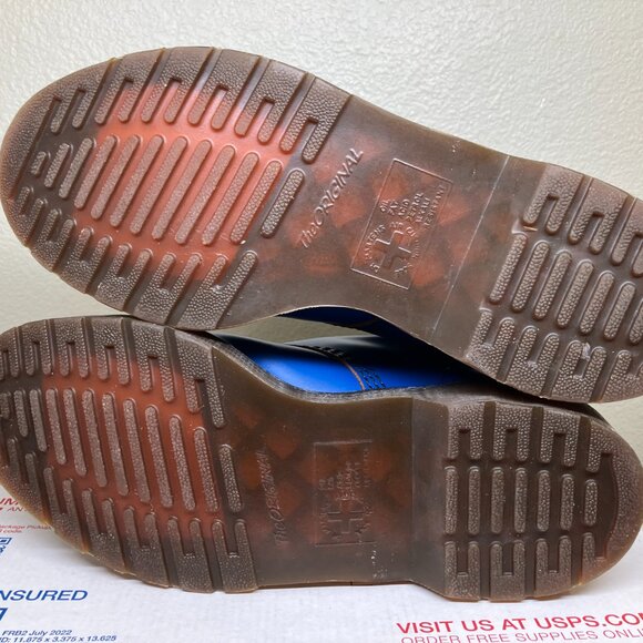 Dr. Martens Womens 8.5 boots Blue 8-eye royal 1460 archive pascal vintage smooth - Picture 14 of 15